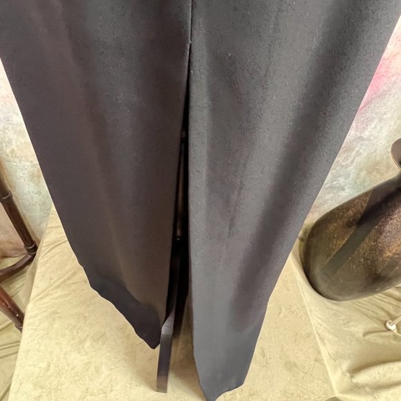 VTG๐Papell Boutique Timeless Sheath Black & White Dress with long Slit - Picture 8 of 15